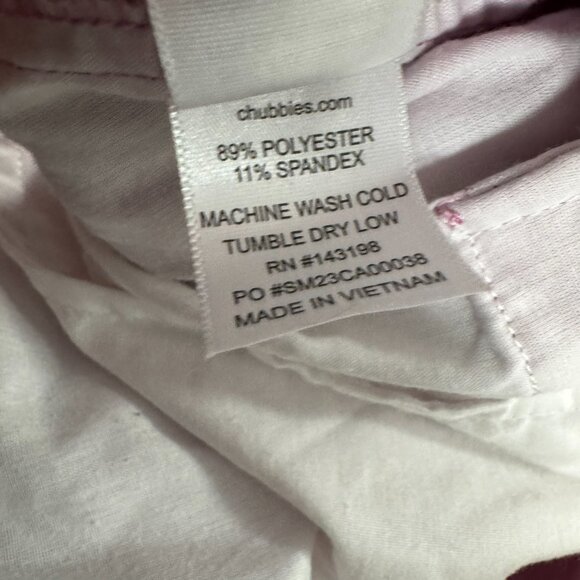 Chubbies Everywear Shorts Mens 2XL Cherry‎ Blossoms 6" Pink Stretch SS-1960 - Picture 12 of 12